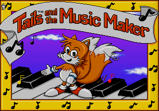 Tails and the Music Maker title screen for Sega Pico